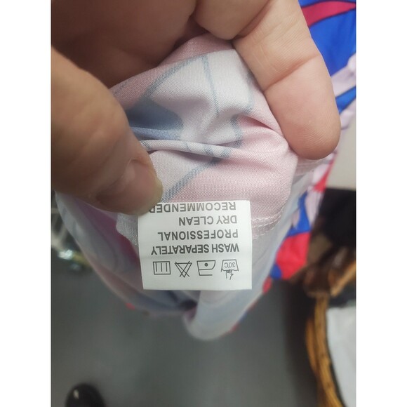 Fashion Space Maxi Dress Size Large, Blue and Pink - Picture 9 of 9